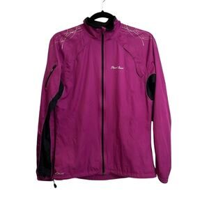 Pearl Izumi Jacket Womens Medium Purple ELITE Barrier Full Zip Cycling Windproof
